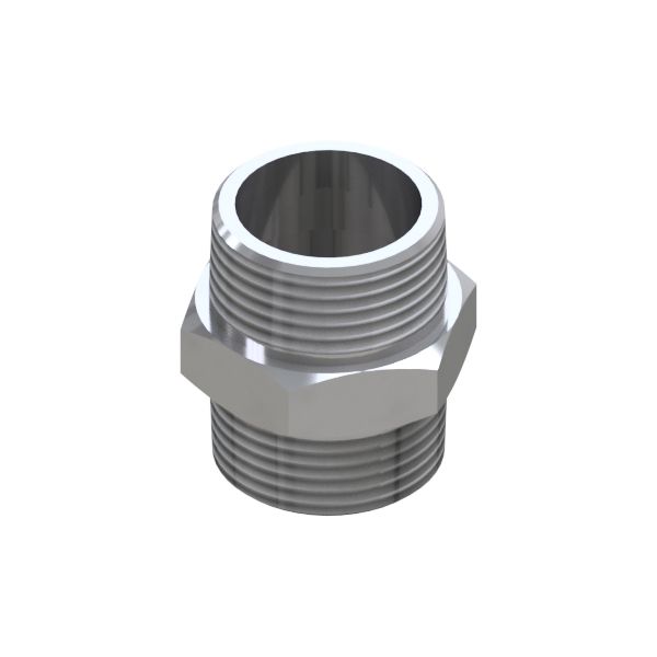 6-KANT DOPPELNIPPEL R1/2" 316