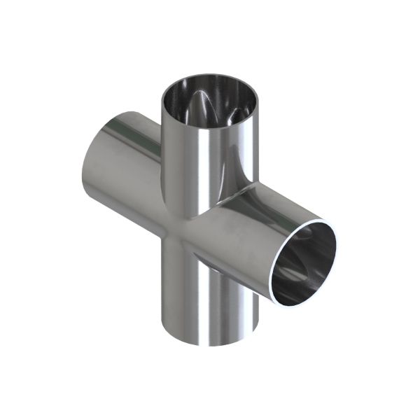 KREUZSTÜCK SSSS LANG 1" 316L POL.