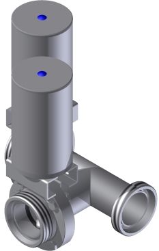 T-SV TYP98/SV04 DA-GGG DN50 304 BL PAMS1 LF VMQ VENTIL IM DURCHGANG LINKS UND IM ABGANG