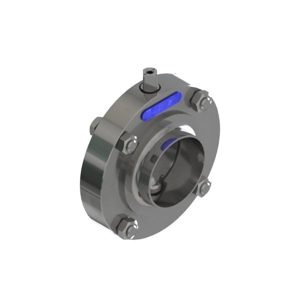 SCHEIBENVENTIL SV04 SS DN15 304 BL OHNE HB VMQ