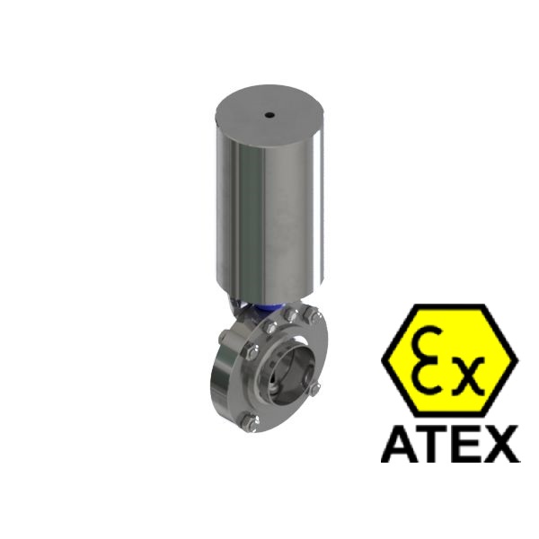 SCHEIBENVENTIL SV04 SS DN15 304L BL PAMS1 LF EPDM ATEX