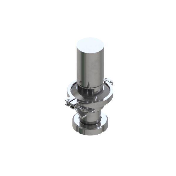 VAKUUMVE. VERTIK FEDER K DN50 304 POL EPDM MIT SCHUTZHAUBE