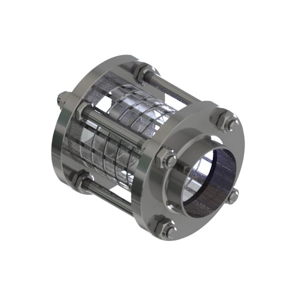 SCHAULATERNE SS 1,5" 304 BL NBR SPLITTERSCHUTZ