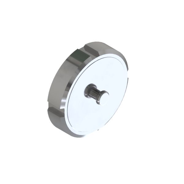 BLINDMUTTER DN15/21,3 316L BL MIT KNOPF